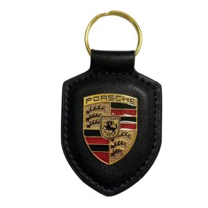 porsche keychain leather