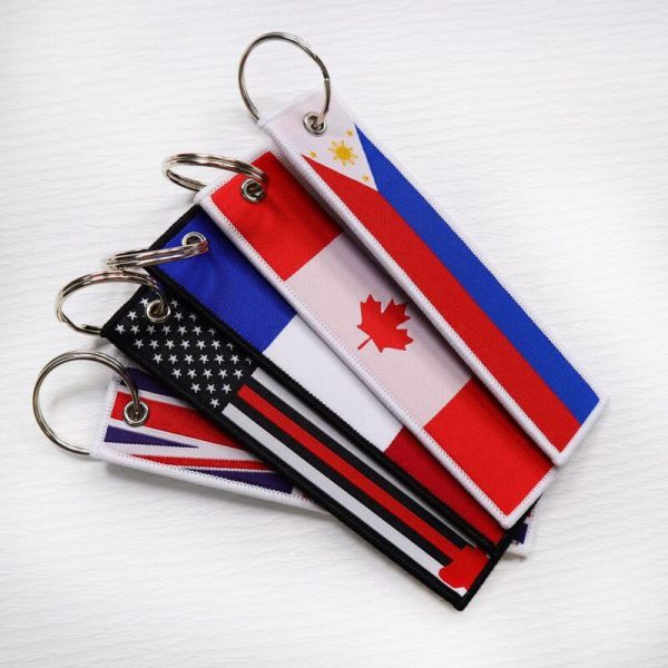 American flag key tag4