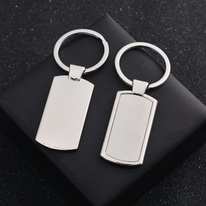 Blank Rectangle Keychain