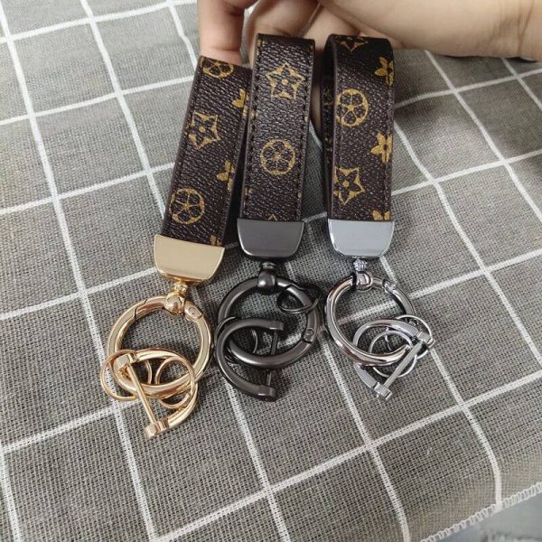 Designer leather keychain1