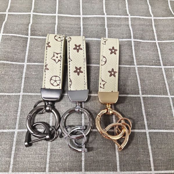 Designer leather keychain2