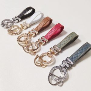 leather keychain fob-3