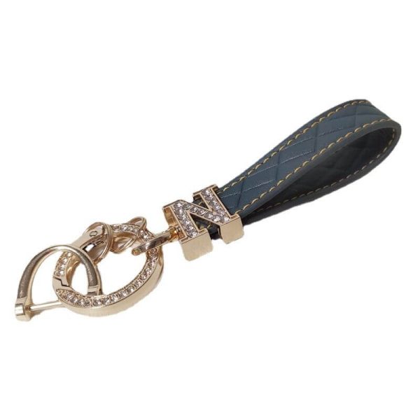leather keychain fob-1