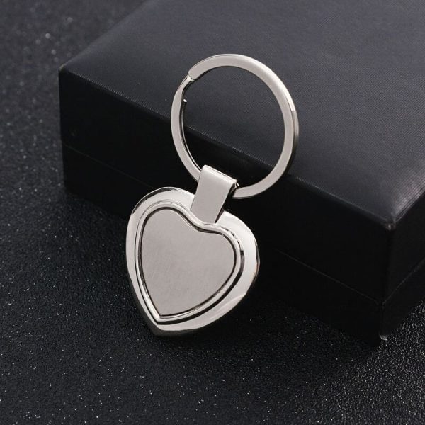 metal heart couple keychain3