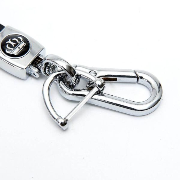 tooled leather wristlet keychain2