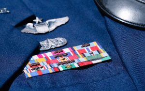 Military lapel pin placement