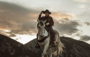 cowboy wearing belt buckle