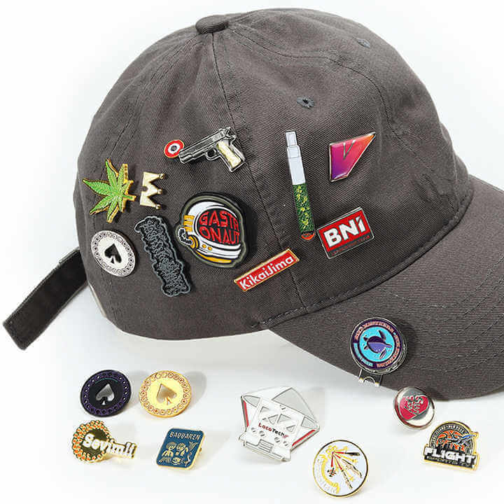 Hat Pins, Custom Hat Pins, Fitted Hat Pins