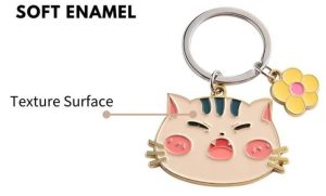 soft enamel keychain