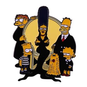 Simpsons Addams Family Pin